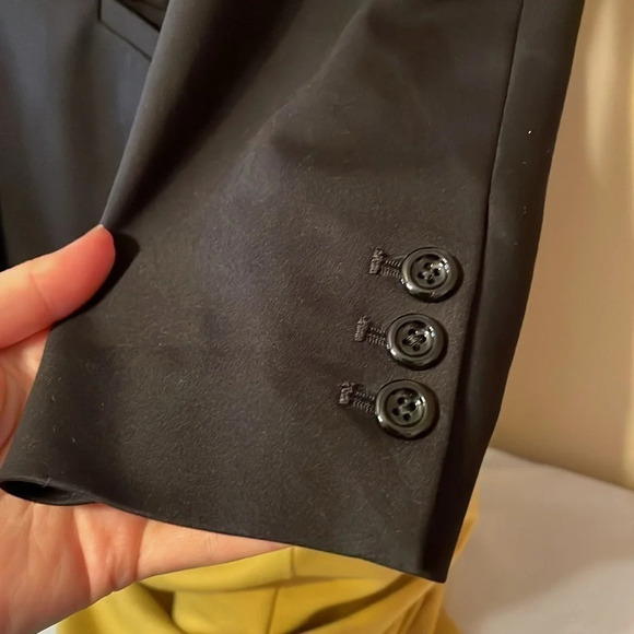 Chicos women’s blazer Medium 8 jacket black classic career casual long sleeve - Picture 4 of 8